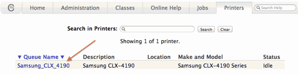 change printer default settings mac os